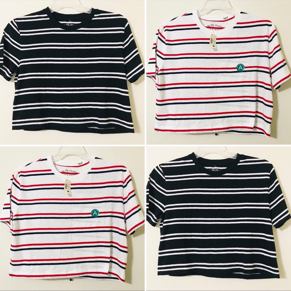 NWT Aeropostale crop tops stripped size small ❤️
